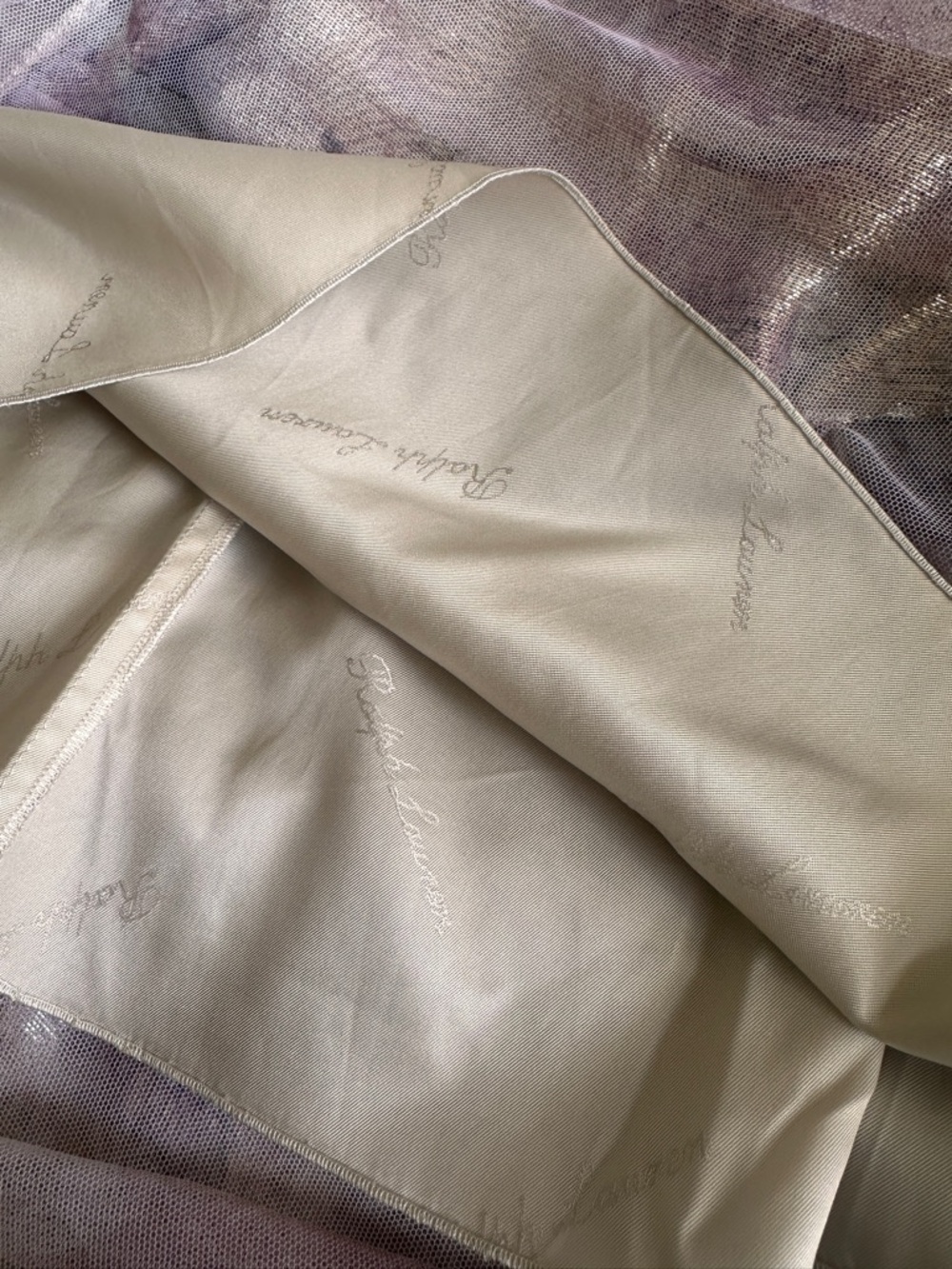 Ralph Lauren Purple Label Floral Metallic Silk Maxi Skirt - Picture 14 of 14